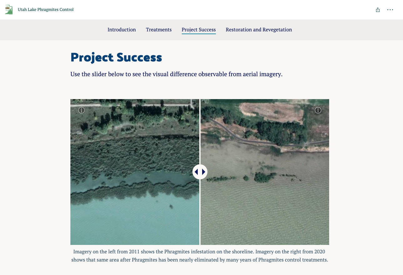 Featured image for “Utah Lake Phragmites Control Story Map”